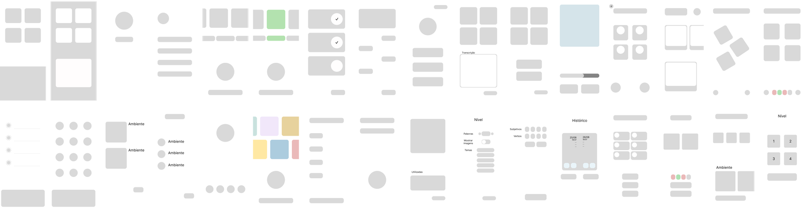Crazy 8s sketches that later became the app’s wireframes